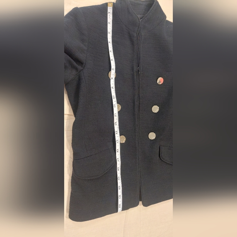 DKNY Black Blazer with Gold Accents - Picture 10 of 11